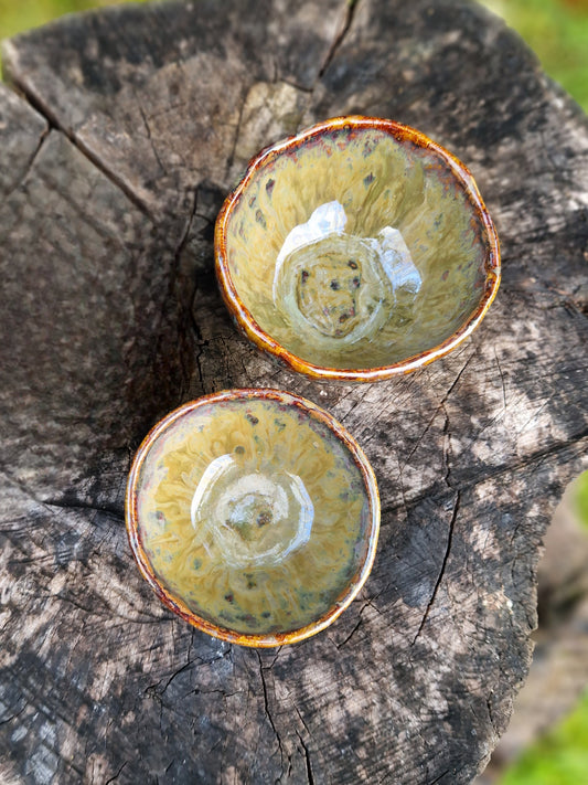 Rankų darbo dubenėlių rinkinys „Samanėlė”