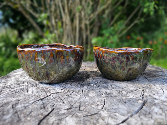 Rankų darbo dubenėlių rinkinys „Samanėlė”