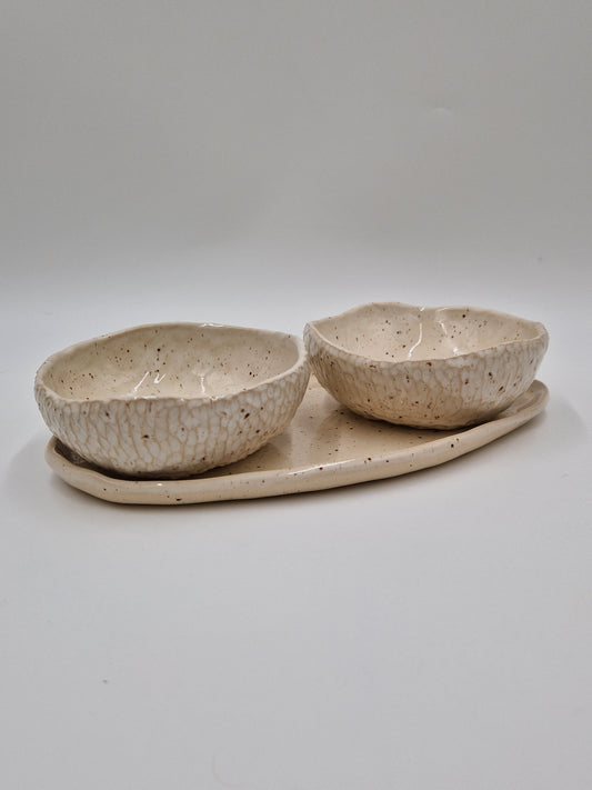 Dubenėlių ir lėkštučių rinkinys „Šviesa“