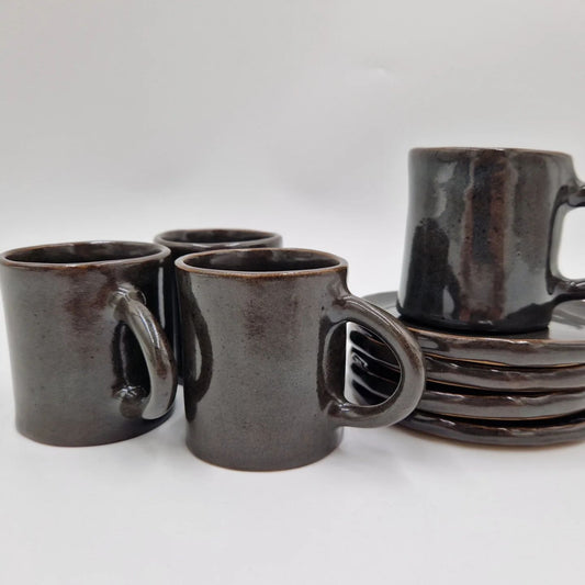 Mini puodelių rinkinys „Vidurnaktis”